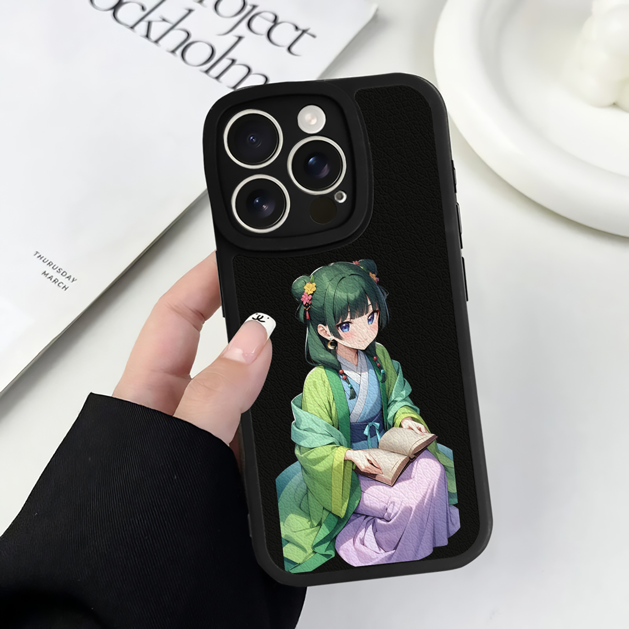 薬屋のひとりごと The Apothecary Diaries 【iPhone 16シリーズ対応】シリコンスマホケース（レザー調） 材質：シリコン